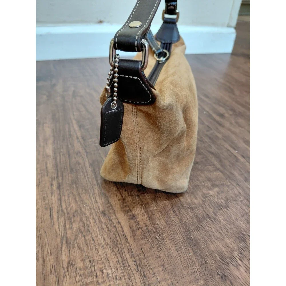 coach Mini handbag brown Suede - Picture 3 of 16